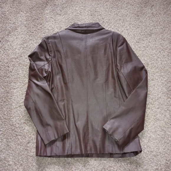 Pre-owned M.I.C. STUDIO brown leather jacket - Picture 5 of 8